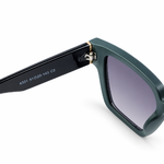 Louis Vuitton Green & Black Square Thick Rim Designer Sunglasses 2
