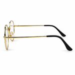 Model 5209 Gold & Black Round Metal Prescription Eyeglasses Frame 3