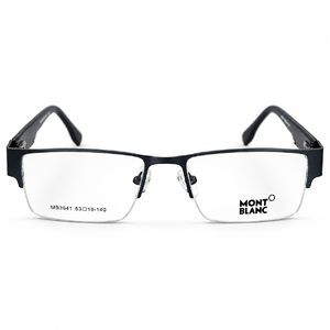 Montblanc Mb3841 Blue Semi Rim Rectangle Prescription Eyeglasses Frame 5