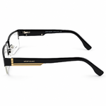 Montblanc Mb3841 C1 Black & Gold Semi Rim Rectangle Prescription Eyeglasses Frame 2