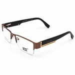 Montblanc Mb3841 C3 Brown & Black Semi Rim Rectangle Prescription Eyeglasses Frame 4