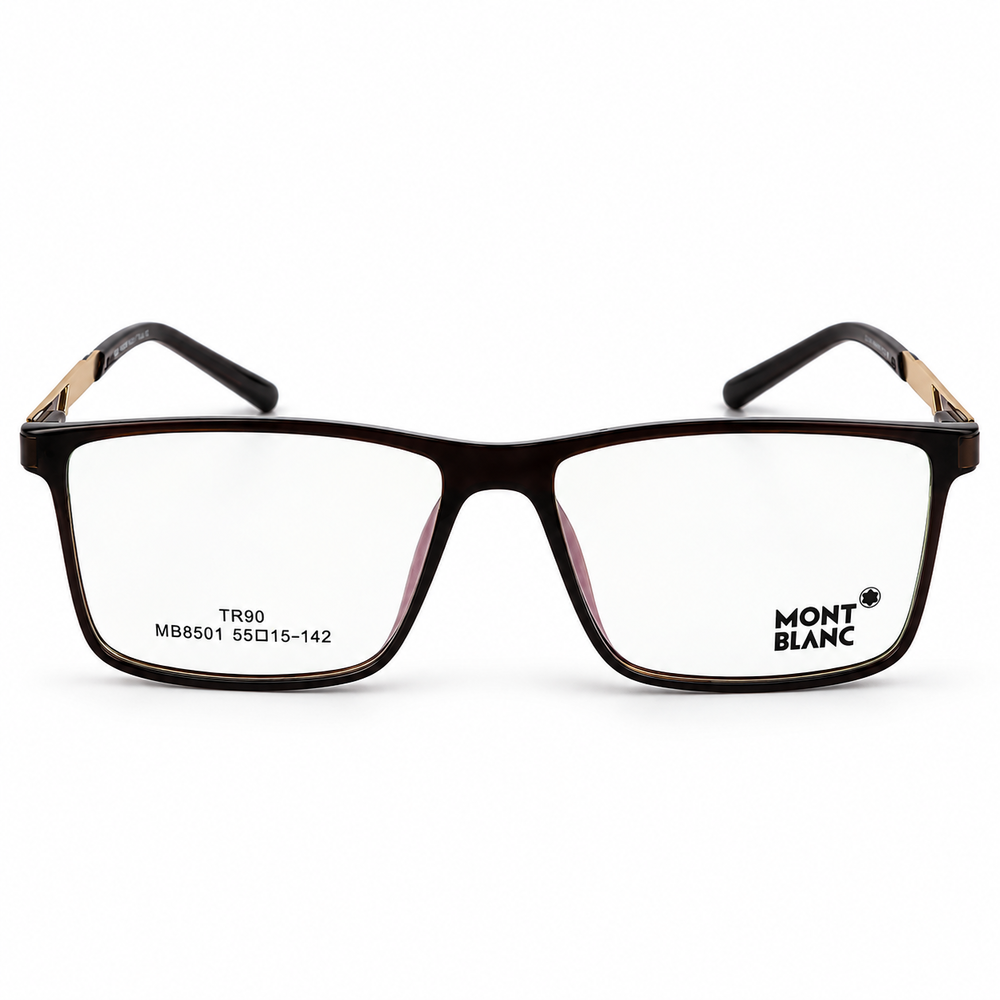 Montblanc Mb8501 C3 Brown Tr90 Rectangle Prescription Eyeglasses 5