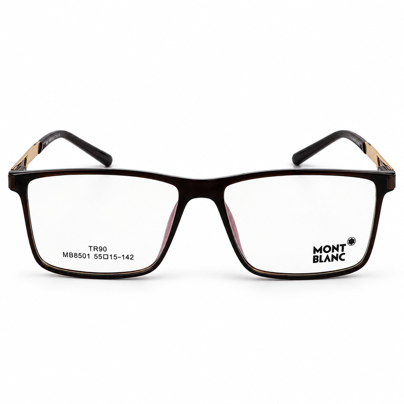 Montblanc Mb8501 C3 Brown Tr90 Rectangle Prescription Eyeglasses 5