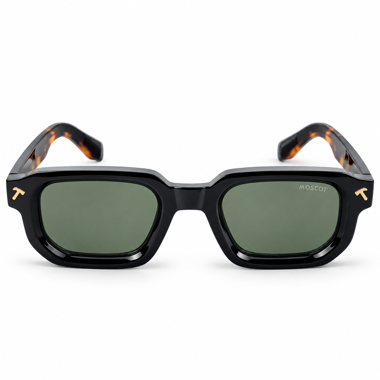Moscot Black & Tortoise Square Handcrafted Sunglasses 5 Moscot Black & Tortoise Square Handcrafted Sunglasses 5