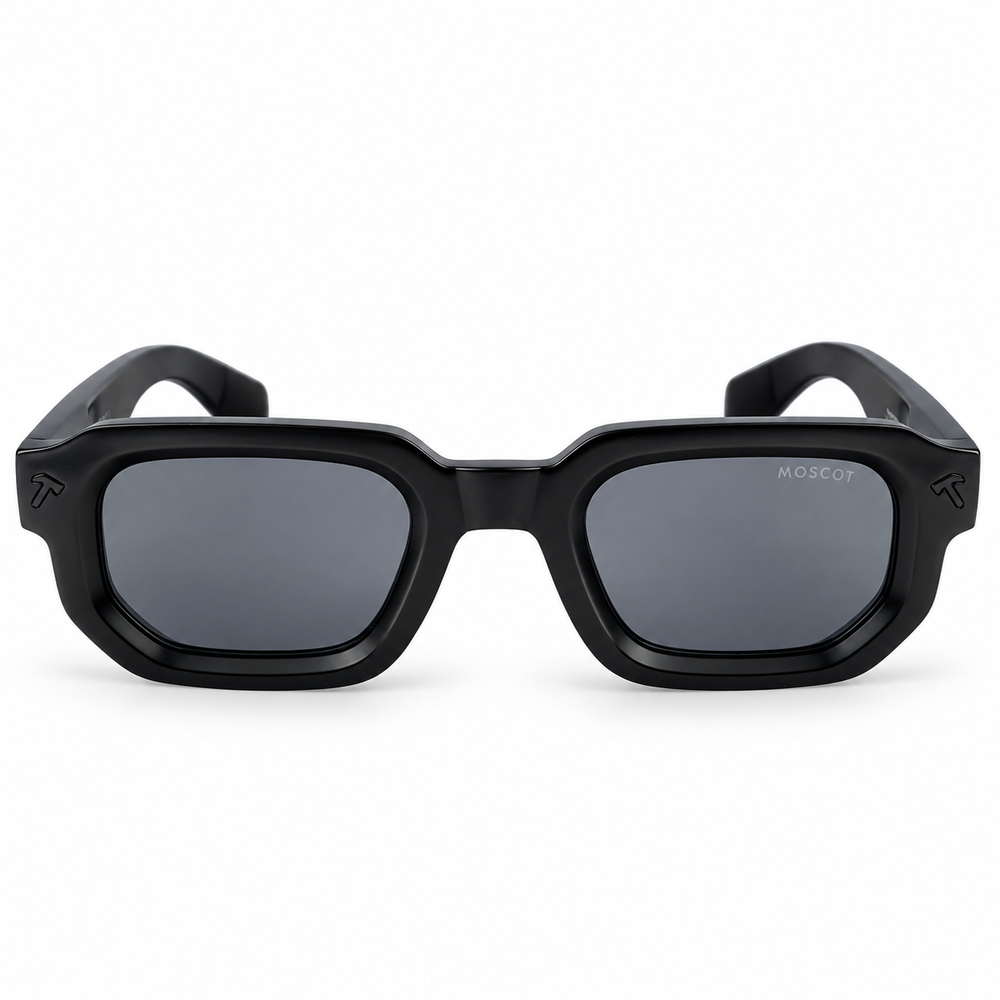 Moscot Matt Black Square Handcrafted Sunglasses 5