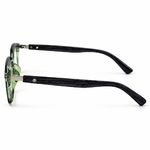 Olive Transparent Wood Bold Mont Blanc Eyeglasses With Blue Cut Lens 3
