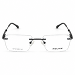 Police 90716 Black Rimless Rectangle Prescription Eyeglasses Frame 1