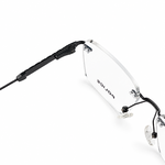 Police 90716 Black Rimless Rectangle Prescription Eyeglasses Frame 3