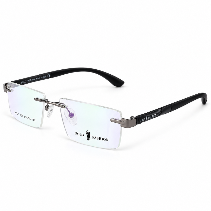 Polo Fashion Rimless Black & Gunmetal (5)