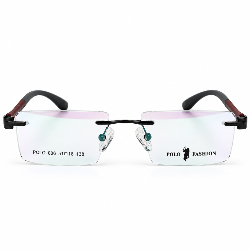 Polo Fashion Rimless Burgundy (1)