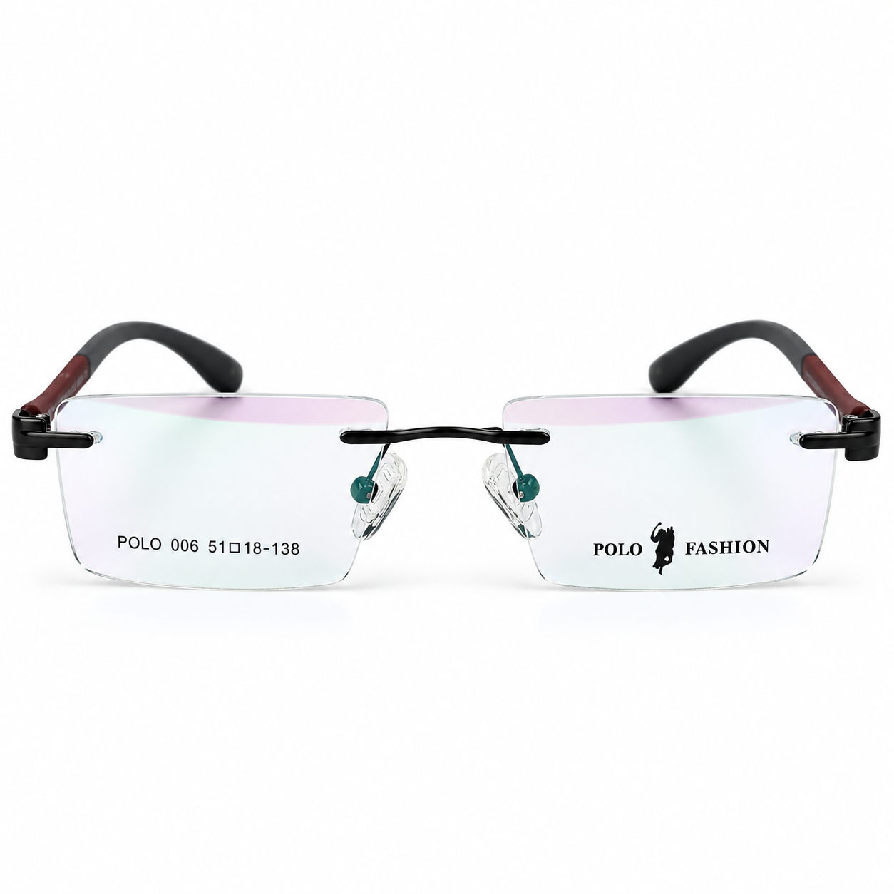 Polo Fashion Rimless Burgundy (1) Polo Fashion Rimless Burgundy (1)