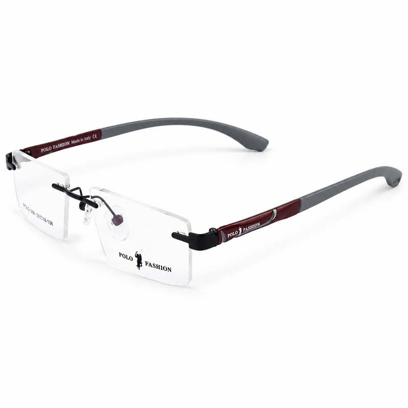 Polo Fashion Rimless Burgundy (5)