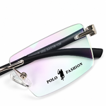 Polo Fashion Rimless Gun Metal & Silver (2)