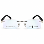 Polo Fashion Rimless Rectangle Balck & Silver (1)