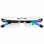 Polo Fashion Rimless Rectangle Balck & Silver (3)