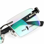 Polo Fashion Rimless Rectangle Black & White (2)