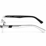 Polo Fashion Rimless Rectangle Black & White (4)