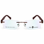Polo Fashion Rimless Rectangle Dark Brown (1)
