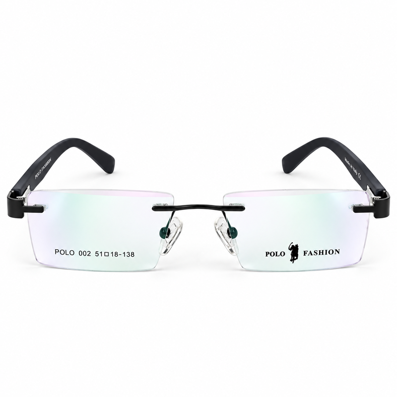 Polo Fashion Rimless Rectangle Navy Blue (1)