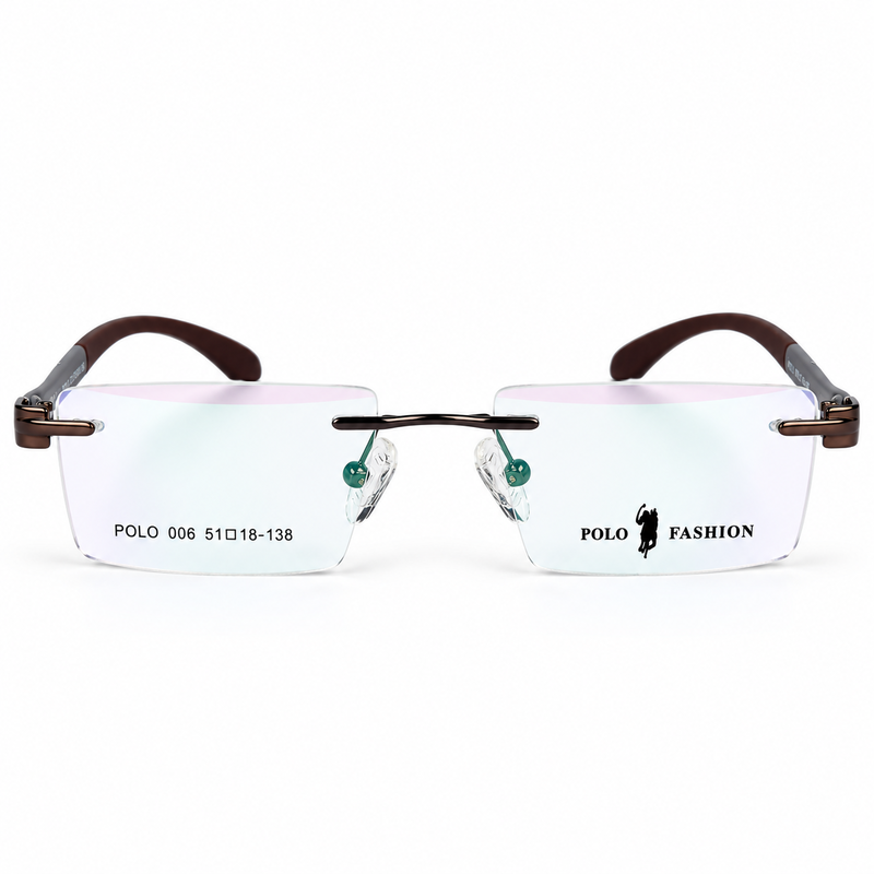 Polo Fashion Rimless Dark Brown (1)