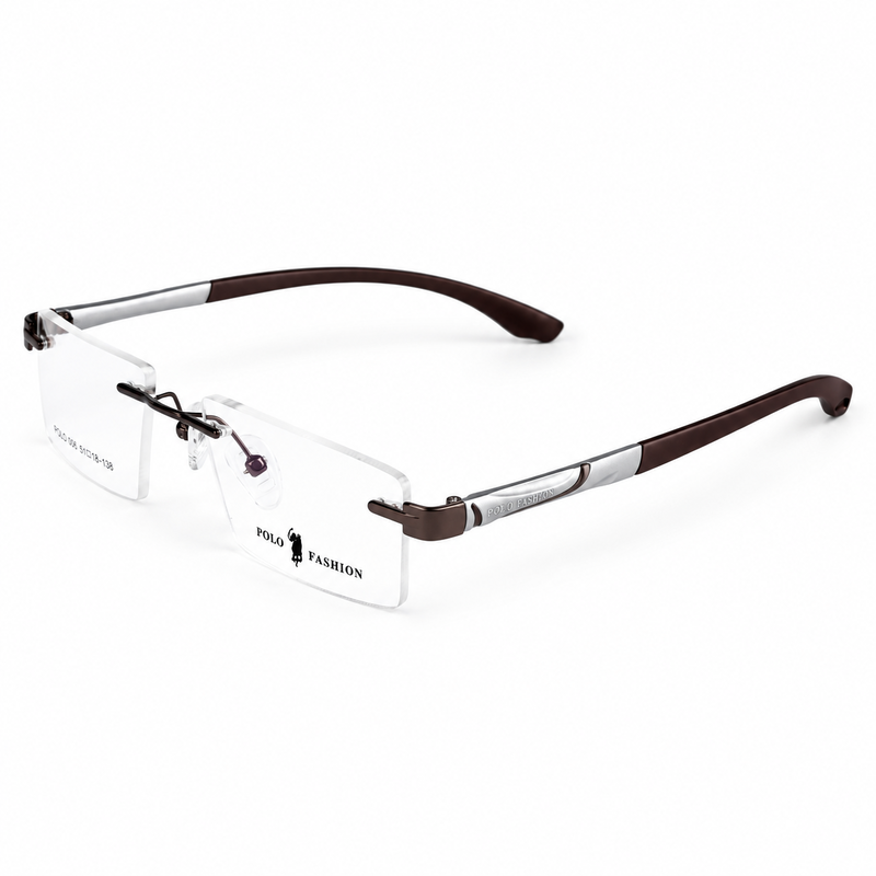 Polo Fashion Rimless Dark Brown (5)