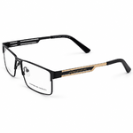 Porsche Design Po5824 Black & Gold Rectangle Men's Prescription Eyeglasses Frame 4