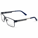 Porsche Design Po5824 Blue & Silver Rectangle Men's Prescription Eyeglasses Frame 4