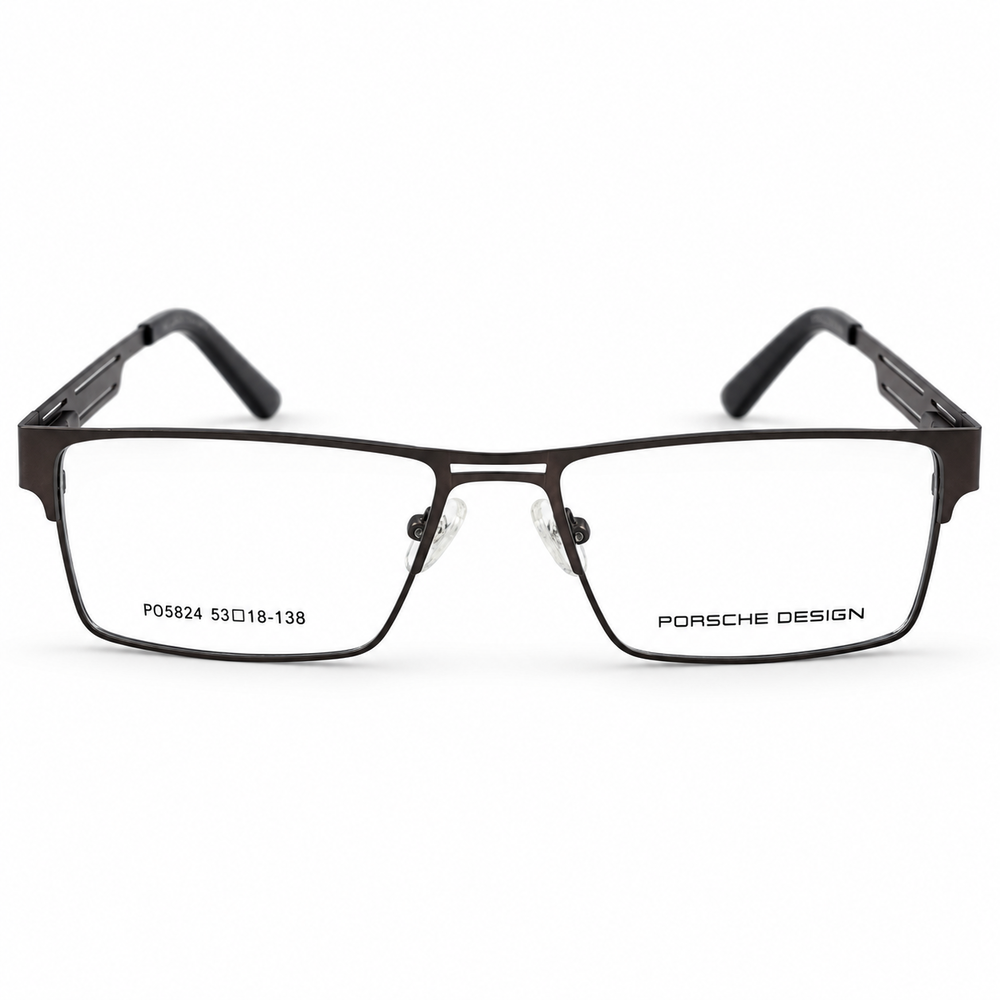 Porsche Design Po5824 Brown & Gold Rectangle Men's Prescription Eyeglasses Frame 4