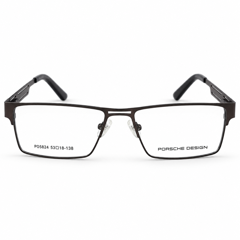 Porsche Design Po5824 Brown & Gold Rectangle Men's Prescription Eyeglasses Frame 4