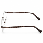 Prada 90778 Brown Rimless Rectangle Prescription Eyeglasses Frame 3