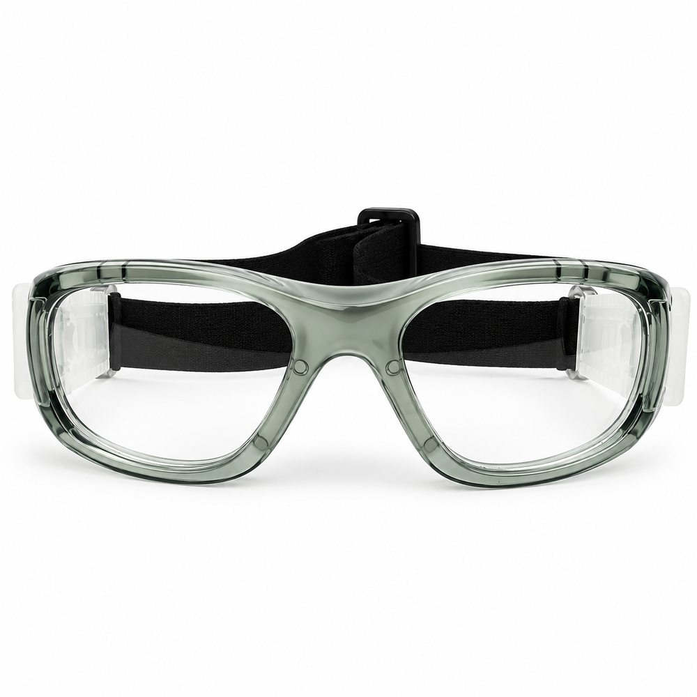 Protective Safety Goggles Transparent Sage Green (1)