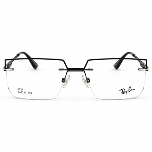 Ray Ban 6224 Black Semi Rimless Rectangle Prescription Eyeglasses Frame 1