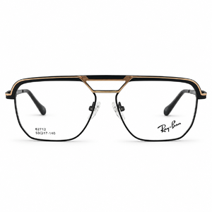 Ray Ban 62712 Black & Gold Navigator Prescription Eyeglasses Frame 1