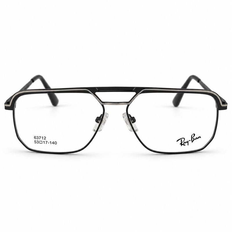 Ray Ban 62712 C1 Black & Gold Navigator Prescription Eyeglasses Frame 4