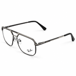 Ray Ban 63712 Black & Gunmetal Navigator Prescription Eyeglasses Frame 3