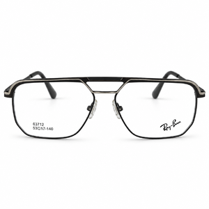 Ray Ban 63712 Black & Gunmetal Navigator Prescription Eyeglasses Frame 4