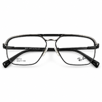 Ray Ban 63712 Black & Gunmetal Navigator Prescription Eyeglasses Frame 5