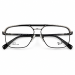 Ray Ban 63712 Silver & Gunmetal Navigator Prescription Eyeglasses Frame 2