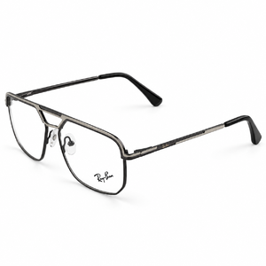Ray Ban 63712 Silver & Gunmetal Navigator Prescription Eyeglasses Frame 4