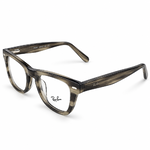Ray Ban Fd2239 C3 Striped Grey 100% Acetate Wayfarer Prescription Eyeglasses Frame 4