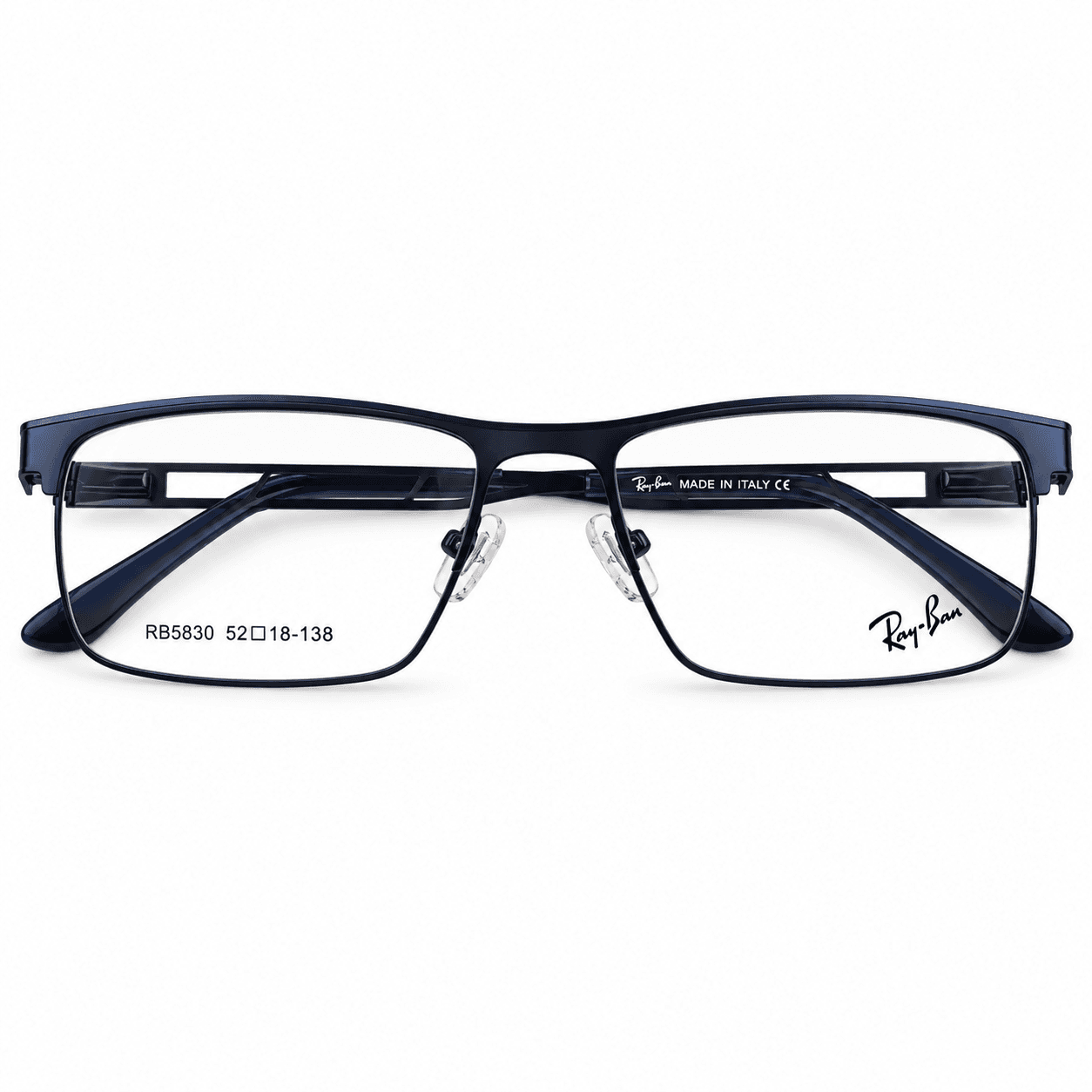 Ray Ban Rb5830 Blue Rectangle Prescription Eyeglasses Frame 1 Ray Ban Rb5830 Blue Rectangle Prescription Eyeglasses Frame 1