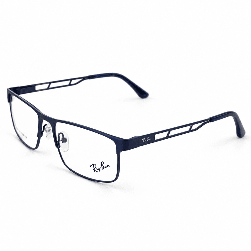 Ray Ban Rb5830 Blue Rectangle Prescription Eyeglasses Frame 4