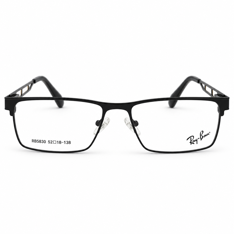 Ray Ban Rb5830 C Black Rectangle Prescription Eyeglasses Frame 1