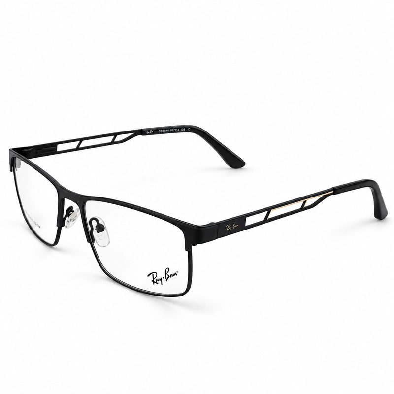 Ray Ban Rb5830 C Black Rectangle Prescription Eyeglasses Frame 2