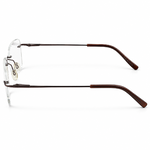 Silhouette 6704 Brown Rimless Rectangle Prescription Eyeglasses Frame 3