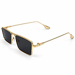 Classic Rectangular Slim Golden Sunglasses (1)