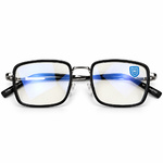 Classic Silver Full Rim Square Eyeglasses (4)
