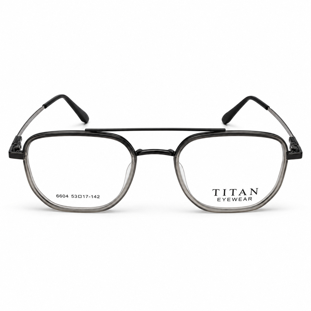 Classic Soft Square Full Rim Soft Square Transparent Grey Eyeglasses (5)