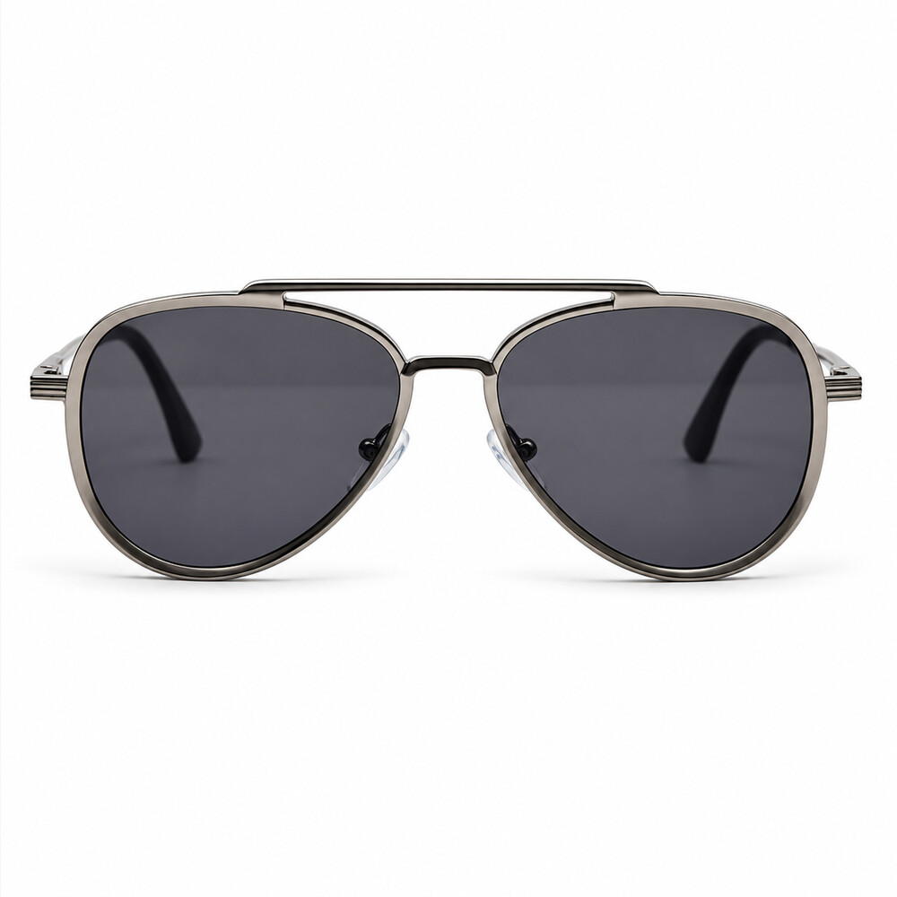 Double Bridge Cartier Aviator Silver Sunglasses (2)