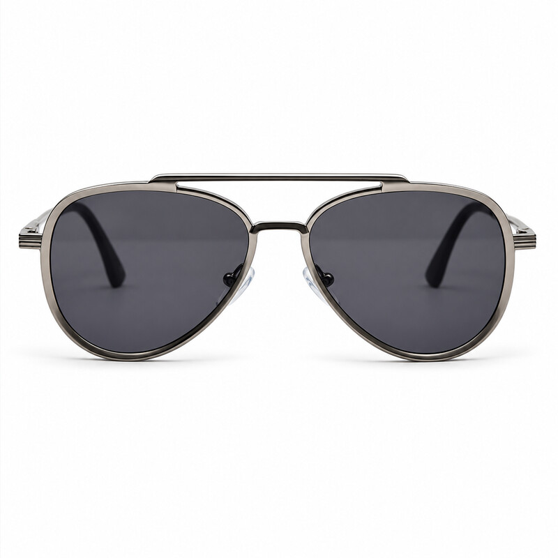 Double Bridge Cartier Aviator Silver Sunglasses (2)